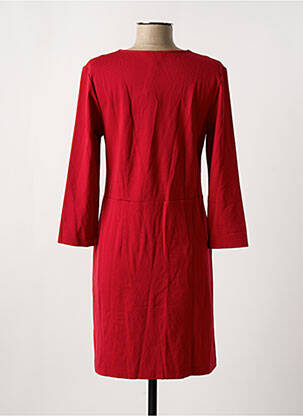 Robe mi-longue manches longues manches longues rouge ZILCH femme