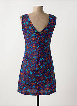 Robe courte sans manche sans manche bleu LALITA femme