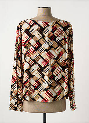 Blouse imprimé fantaisie manches longues beige ZILCH femme