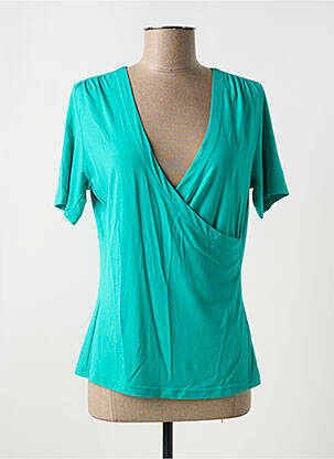 T-shirt col v manches courtes vert BAKERY LADIES femme