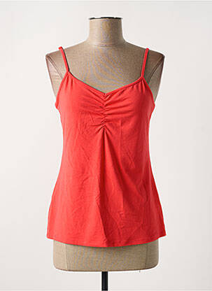 Top tissage jersey fines bretelles orange ZILCH femme
