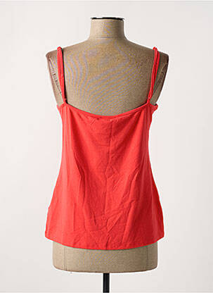 Top tissage jersey fines bretelles orange ZILCH femme