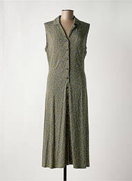 Robe longue imprimé fleurs sans manche vert KING LOUIE femme