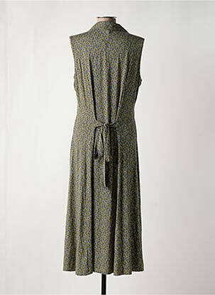 Robe longue imprimé fleurs sans manche vert KING LOUIE femme