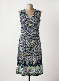 Robe mi-longue imprimé fantaisie sans manche bleu MISTRAL femme