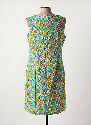 Robe mi-longue sans manche sans manche vert KALI YOG femme