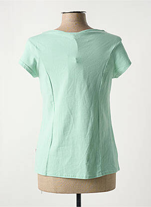 T-shirt stretch manches courtes vert BLUTSGESCHWISTER femme