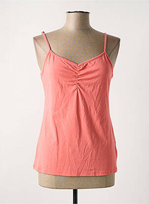 Top tissage jersey fines bretelles orange ZILCH femme
