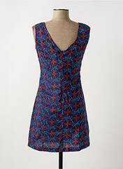 Robe courte bleu LALITA pour femme seconde vue