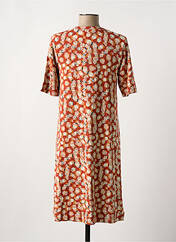 Robe mi-longue orange ZILCH pour femme seconde vue