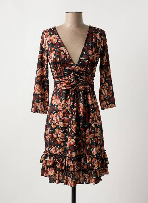 Robe courte marron FIFILLES pour femme