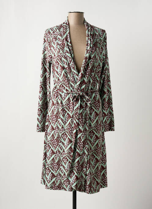 Robe mi-longue marron ZILCH pour femme