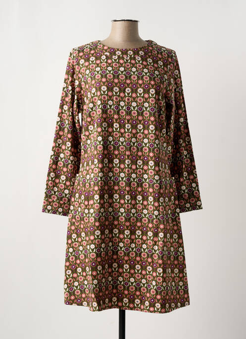 Robe mi-longue vert CIRCUS pour femme