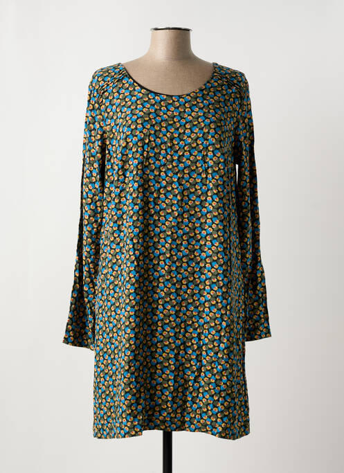 Robe mi-longue vert PRINCESSE NOMADE pour femme