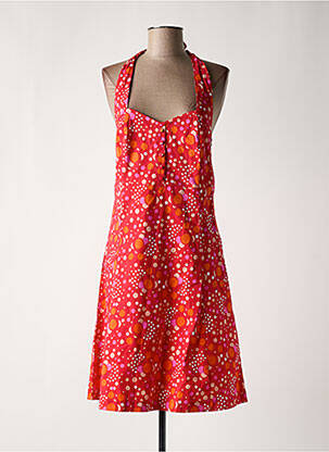 Robe courte sans manche sans manche rouge PRINCESSE NOMADE femme