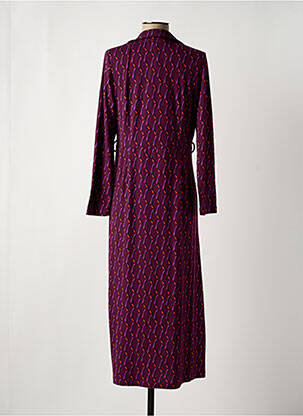 Robe longue manches longues manches longues violet SURKANA femme