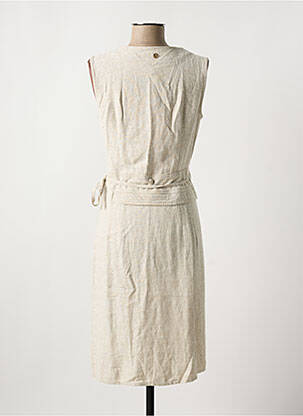 Robe mi-longue sans manche sans manche beige LOLA ESPELETA femme