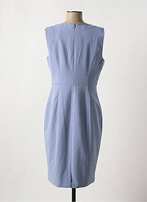 Robe mi-longue sans manche sans manche bleu SIGNATURE femme
