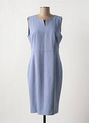 Robe mi-longue bleu SIGNATURE pour femme seconde vue