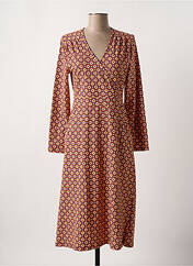 Robe mi-longue orange TRANQUILLO pour femme seconde vue