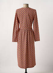 Robe mi-longue orange TRANQUILLO pour femme seconde vue