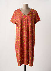 Robe mi-longue orange ZILCH pour femme seconde vue