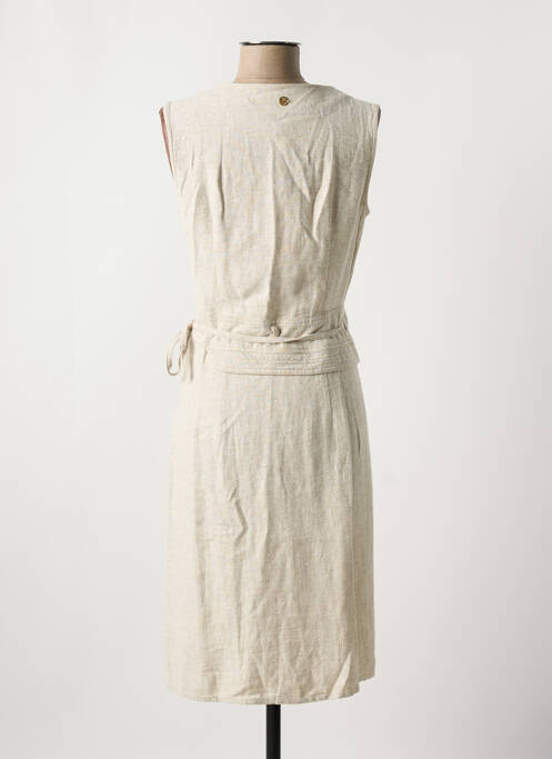 Robe mi-longue beige LOLA ESPELETA pour femme