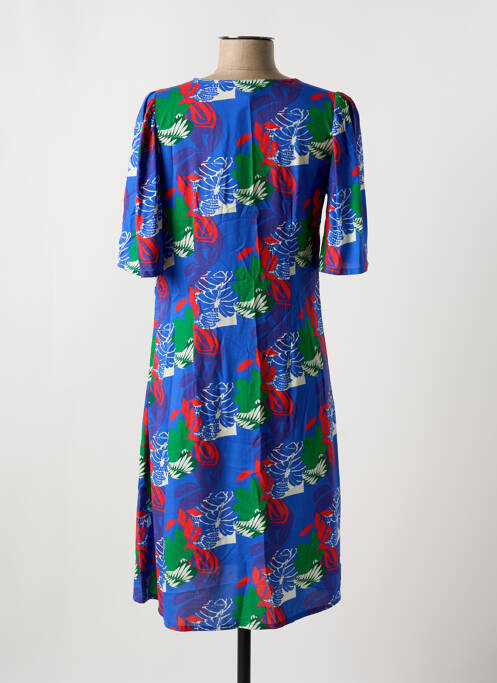 Robe mi-longue bleu PRINCESSE NOMADE pour femme