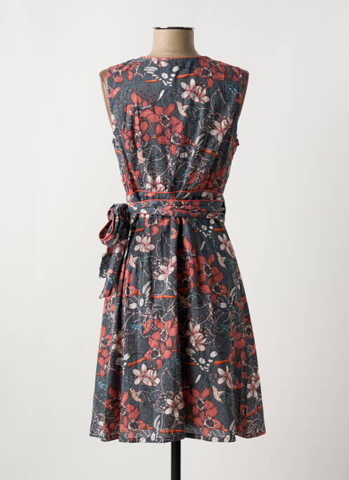 Robe mi-longue gris LALITA pour femme