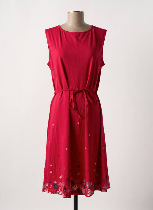 Robe mi-longue rose TRANQUILLO pour femme