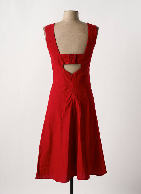 Robe mi-longue rouge KALI YOG pour femme