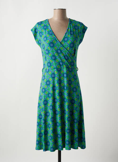 Robe mi-longue vert PRINCESSE NOMADE pour femme