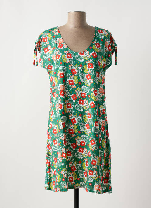 Robe mi-longue vert PRINCESSE NOMADE pour femme