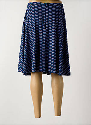Jupe mi-longue stretch bleu CIRCUS femme