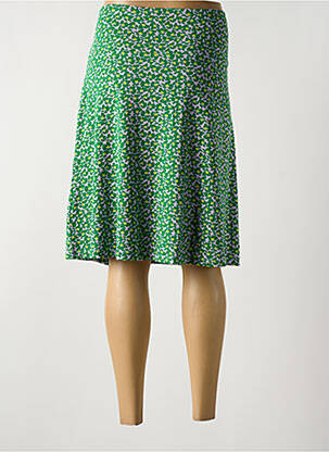 Jupe mi-longue stretch vert ZILCH femme
