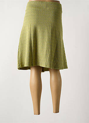 Jupe mi-longue stretch vert TRANQUILLO femme