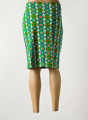 Jupe mi-longue stretch vert BAKERY LADIES femme