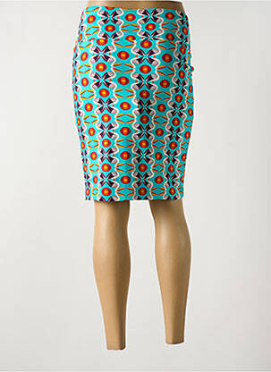 Jupe mi-longue stretch bleu BAKERY LADIES femme