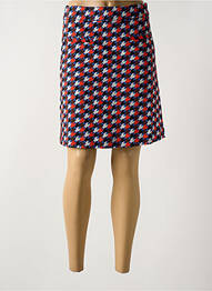 Jupe courte coupe droite bleu ZILCH femme