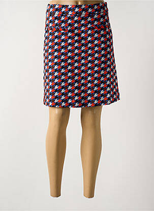 Jupe courte coupe droite bleu ZILCH femme