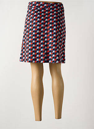 Jupe courte coupe droite bleu ZILCH femme