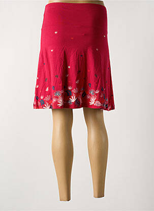 Jupe mi-longue stretch rouge TRANQUILLO femme