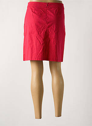Jupe courte coupe droite rose PRINCESSE NOMADE femme