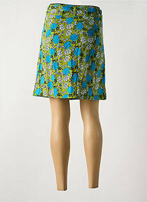 Jupe courte coupe droite vert LALITA femme