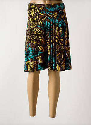 Jupe mi-longue taille normale marron SURKANA femme