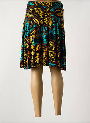 Jupe mi-longue stretch marron SURKANA femme