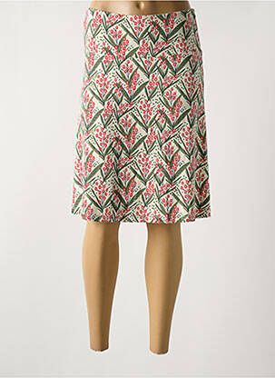 Jupe mi-longue stretch vert ZILCH femme