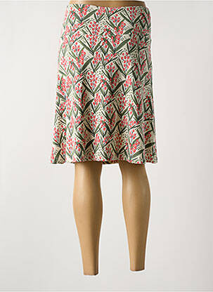 Jupe mi-longue stretch vert ZILCH femme