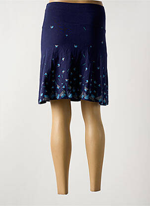 Jupe mi-longue taille normale bleu TRANQUILLO femme