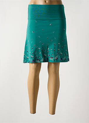 Jupe mi-longue taille normale vert TRANQUILLO femme